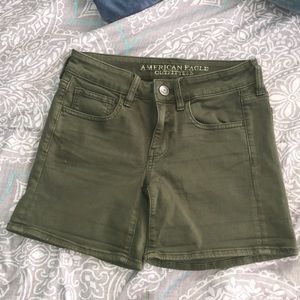 Green American Eagle Shorts